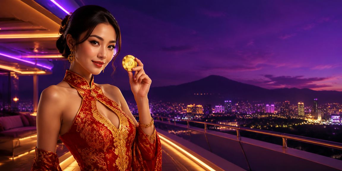 Tampilan neon deposit bonus yang modern mencerminkan antarmuka digital platform terkini